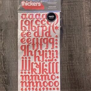 💞 New Vinyl Alphabet Letter & Number Scrapbook Craft Stickers
